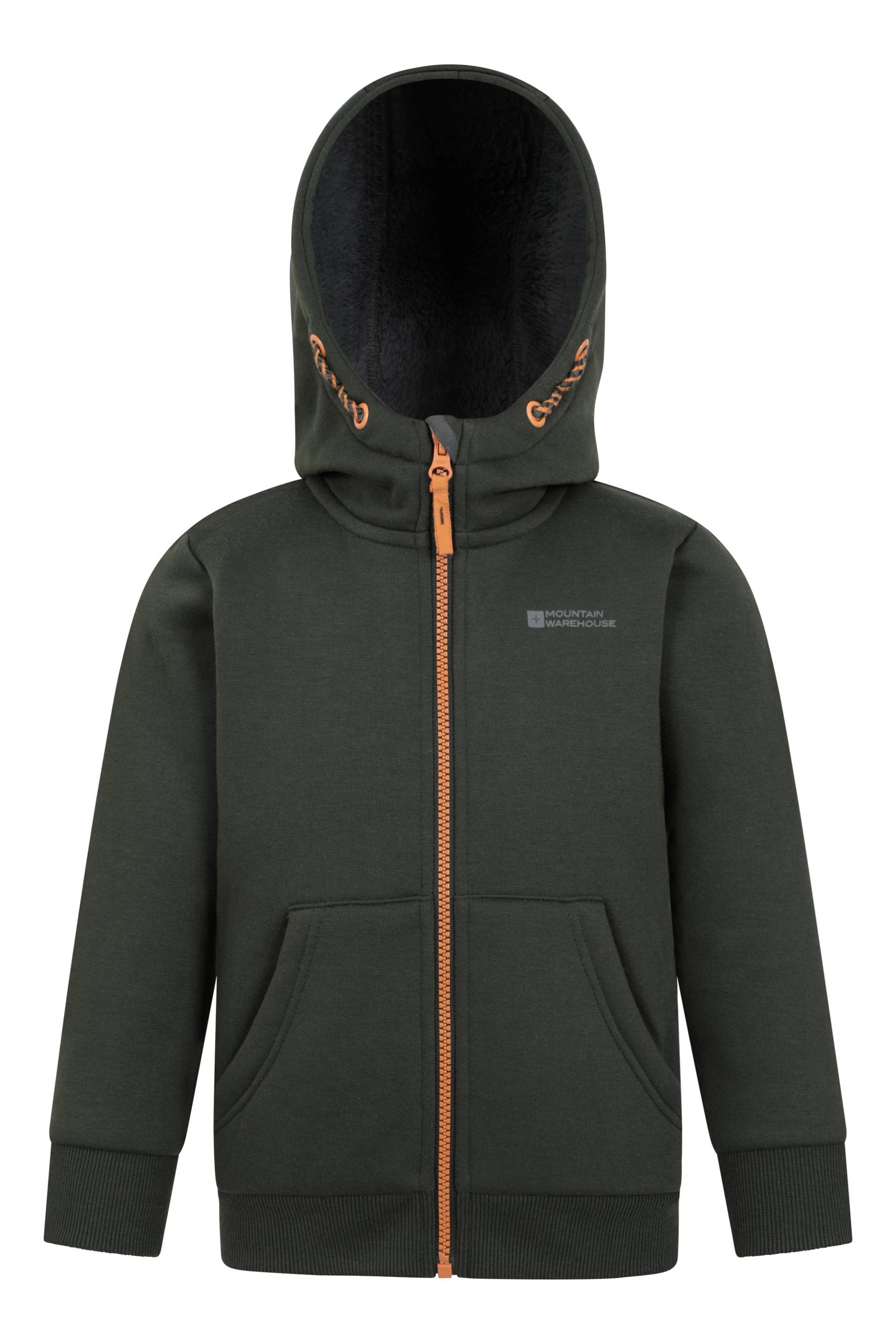 Nordic II Fellgefütterter Kinder-Hoodie - Khaki von Mountain Warehouse