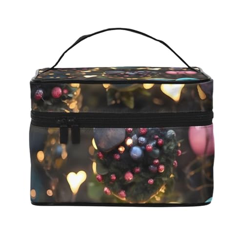 Mouxiugei Jungle Of Love tragbare Make-up-Tasche – elegante Reise-Kosmetiktasche mit großem Fassungsvermögen, Make-up-Tasche, Make-up-Tasche für Frauen, Dschungel der Liebe, Einheitsgröße von Mouxiugei