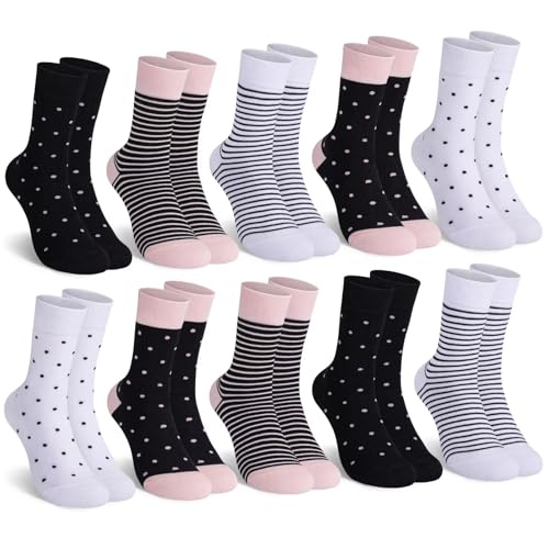 Mowenti socken damen 39-42 sportsocken strümpfe socks Damensocken bunte schwarz Streifen Punkte baumwollsocken 10 Paar 2x Weiß 2x Pink 1x Schwarz Mowenti socken damen 39-42 sportsocken strümpfe socks Damensocken bunte schwarz Streifen Punkte baumwollsocken 10 Paar 2x Weiß 2x Pink 1x Schwarz von Mowenti