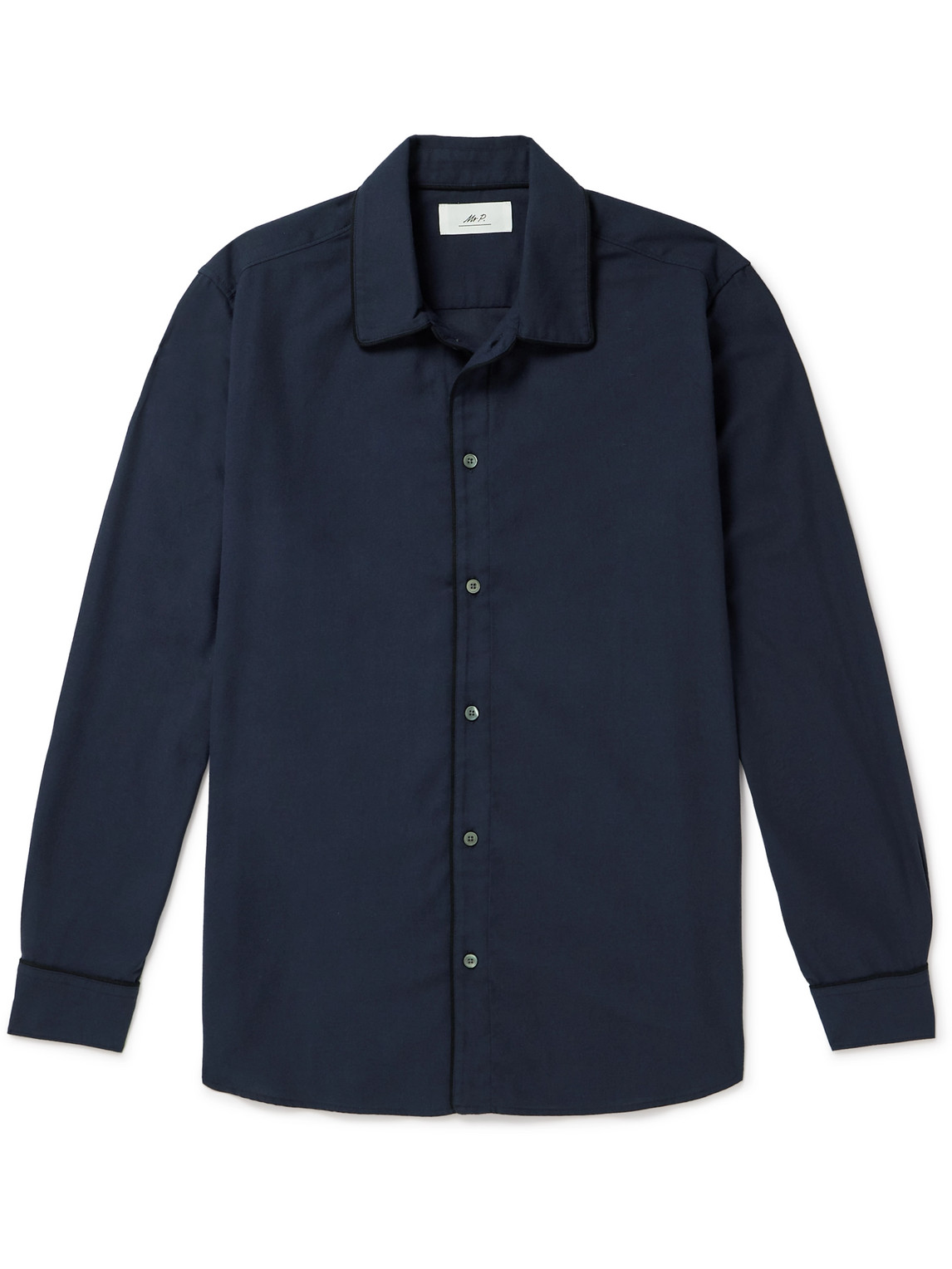 Mr P. - Cotton and Lyocell-Blend Twill Shirt - Men - Blue - S von Mr P.