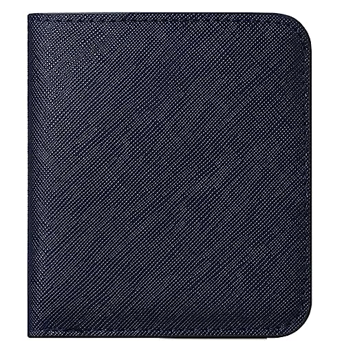 MsiDtsoy Damen Geldbörse Slim Klein Vintage Leder Geldbörsen Frauen Kreditkartenhalter RFID Brieftasche Leder Wallet Druckknopf Einfache Portmonee mit Mehreren Kartenfächern Fächern,Black von MsiDtsoy