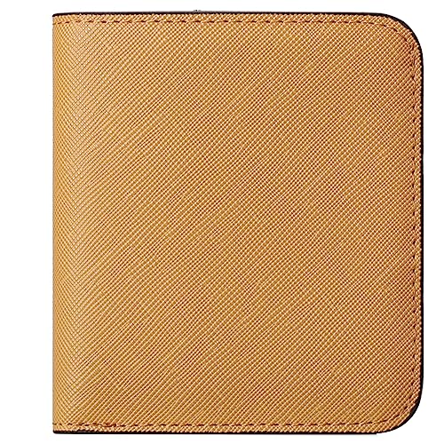 MsiDtsoy Damen Geldbörse Slim Klein Vintage Leder Geldbörsen Frauen Kreditkartenhalter RFID Brieftasche Leder Wallet Druckknopf Einfache Portmonee mit Mehreren Kartenfächern Fächern,Brown von MsiDtsoy