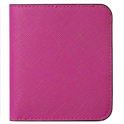 MsiDtsoy Damen Geldbörse Slim Klein Vintage Leder Geldbörsen Frauen Kreditkartenhalter RFID Brieftasche Leder Wallet Druckknopf Einfache Portmonee mit Mehreren Kartenfächern Fächern,Pink von MsiDtsoy