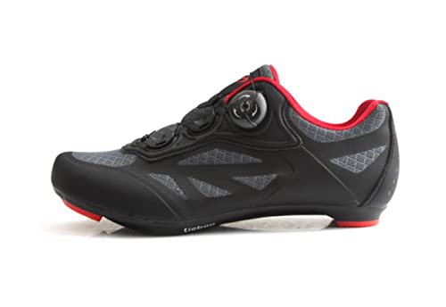 Msport Rennrad Fahrradschuhe Rennradschuhe Atmungsaktive Look SPD-kompatible Fahrradschuhe Herren/Damen - Grau 43 EU von Msport