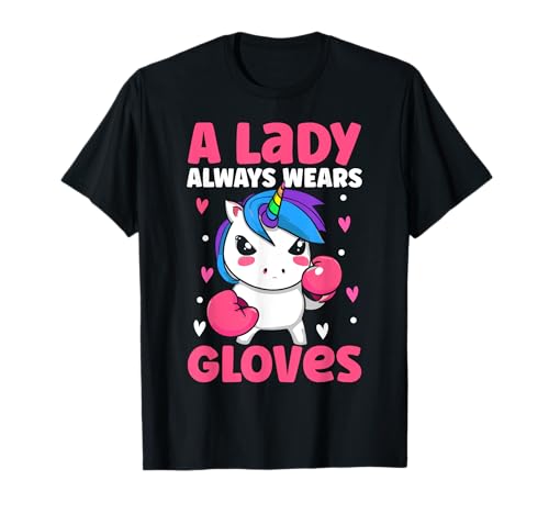 Muay Thai Mädchen Thai Boxen Weibliche Boxer Dame Tragen Handschuhe T-Shirt Muay Thai Mädchen Thai Boxen Weibliche Boxer Dame Tragen Handschuhe T-Shirt von Muay Thai Thai Boxing Women Gifts
