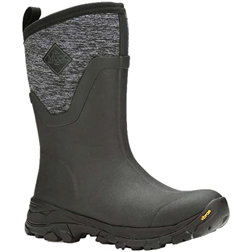 Muck Boots Damen Arctic Ice großer Achat Gummistiefel, Schwarz/Grau/Geometrisch, 36 EU von Muck Boots