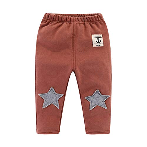 Mud Kingdom Baby Jungs Winterhose Fleece gefüttert Tight Fit Star 12-18 Monate Braun von Mud Kingdom