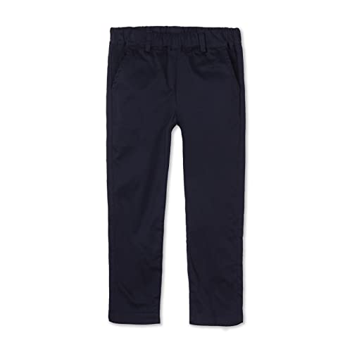 Mud Kingdom Kleine Jungen Chino Hosen Baumwolle Einfarbig Einstellbare Knopf Schule Casual Mode Zu Allen Jahreszeiten Navy Blau 6 Jahre von Mud Kingdom