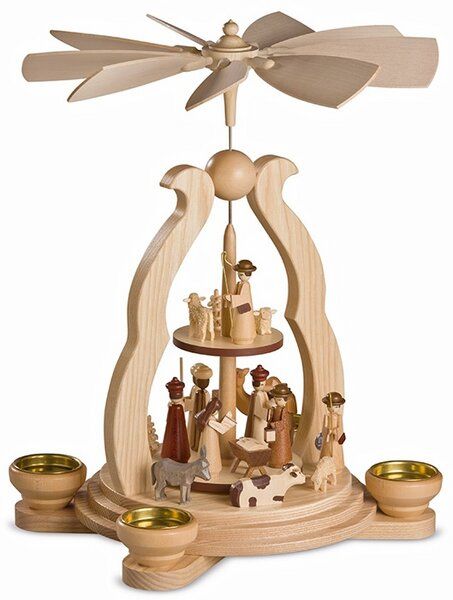 Müller Seiffen Bogenpyramide Christi Geburt NEU für Teelichter und Pyramidenkerzen Müller Seiffen Bogenpyramide Christi Geburt NEU für Teelichter und Pyramidenkerzen von Müller Seiffen