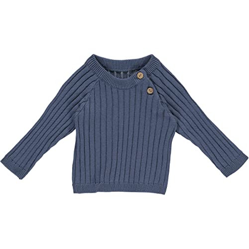 Müsli by Green Cotton Baby Boys Knit Rib Pullover Sweater, Indigo, 56 von Müsli by Green Cotton