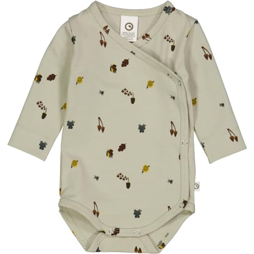 Müsli by Green Cotton Baby Boys Mini me Forest l/s Body Base Layer, Soft Green/Mustard/Bark, 56 Müsli by Green Cotton Baby Boys Mini me Forest l/s Body Base Layer, Soft Green/Mustard/Bark, 56 von müsli