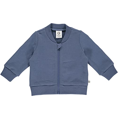 Müsli by Green Cotton Baby Boys Zip Jacket Cardigan Sweater, Indigo, 56 von Müsli by Green Cotton