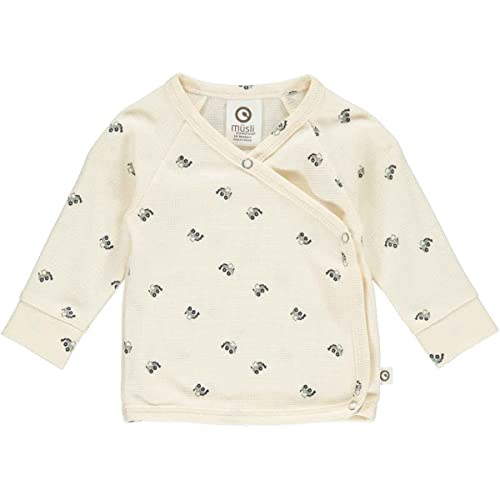 Müsli by Green Cotton Baby - Jungen Mini Me Cardigan T Shirt, Buttercream/Night Blue/Spa Green, 68 EU von Müsli by Green Cotton