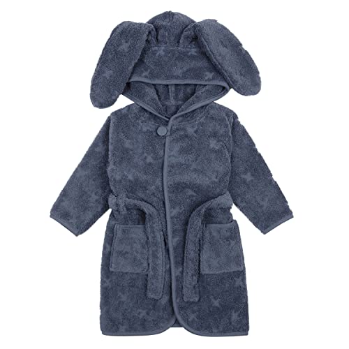 Müsli by Green Cotton Boy's Bunny Bathrobe, Indigo, 80/86 von Müsli by Green Cotton