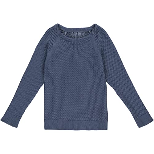 Müsli by Green Cotton Boy's Knit Cable Pullover Sweater, Indigo, 122 von Müsli by Green Cotton