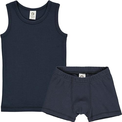 Müsli by Green Cotton Boy's Underwear Set Boxer Boy Base Layer, Buttercream/Night Blue/Spa Green, 122 von Müsli by Green Cotton