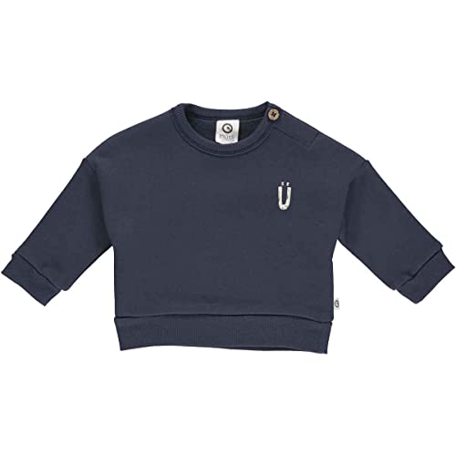 Müsli by Green Cotton Jungen Sweatshirt Baby Pullover Sweater, Night Blue, 62 EU von Müsli by Green Cotton