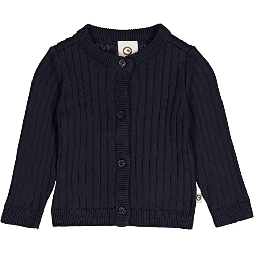 Müsli by Green Cotton Baby - Jungen Knit Rib Cardigan, Night Blue, 92 EU von Müsli by Green Cotton