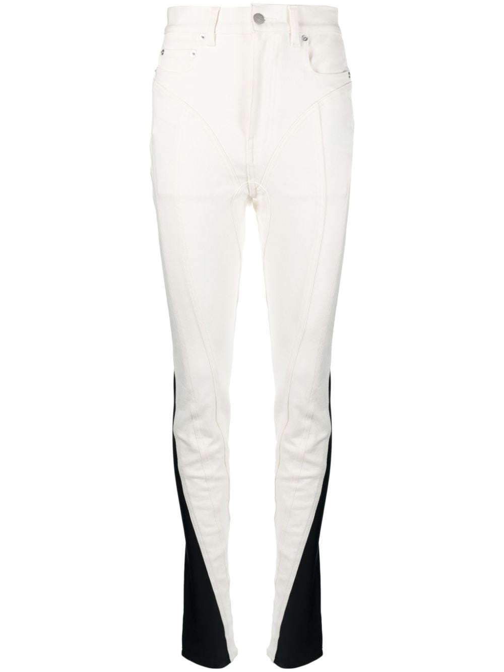 Mugler Spiral Skinny-Jeans - Weiß von Mugler