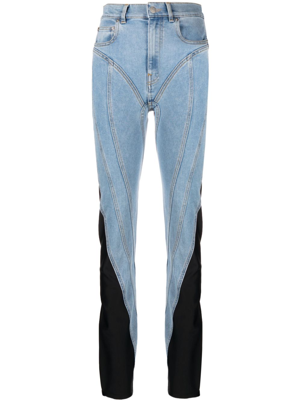 Mugler Schmale Jeans - Blau von Mugler