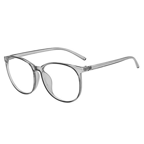 Blaulichtfilter Brille, Blaulicht Brillen, Anti Blaulicht Gläser, Anti Blaufiltergläser,Augenermüdung zu lindern,Klassische Runde Gläser Bonbonfarben Unisex Brillen Vintage Sonnenbrille,Unisex (Grau) von Muium(TM)