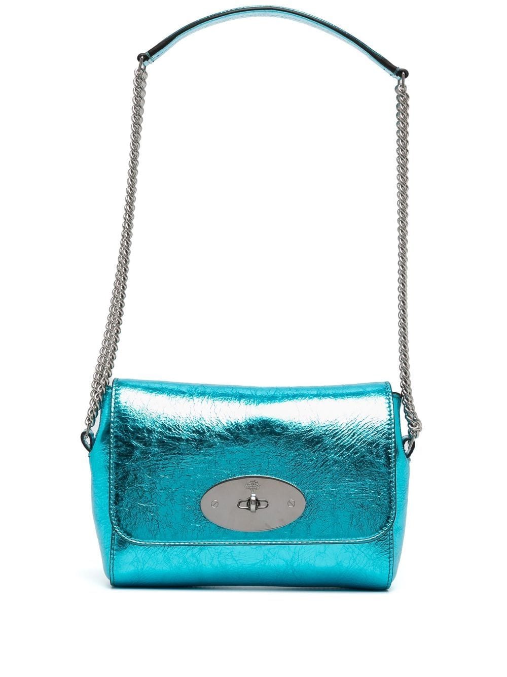 Mulberry metallische Lily Schultertasche - Blau von Mulberry