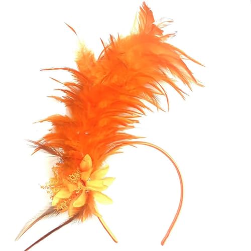 Mumuve Feder Stirnband Fascinator Stirnband Cosplay Haar Hoop 1920er Jahre Kopfschmuck Vintage Feder Haarschmuck Für Frauen Party Dekoration von Mumuve