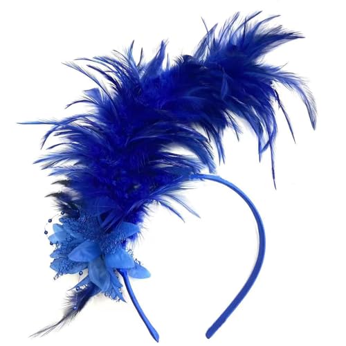 Mumuve Feder Stirnband Fascinator Stirnband Cosplay Haar Hoop 1920er Jahre Kopfschmuck Vintage Feder Haarschmuck Für Frauen Party Dekoration von Mumuve