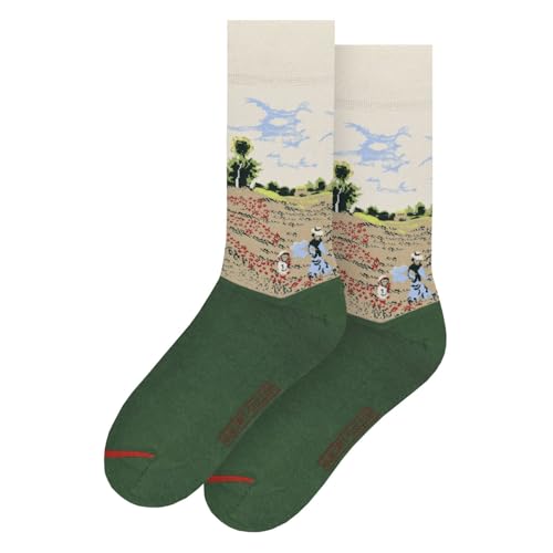 MuseARTa Socken aus Baumwolle mit dem Gemälde Poppy Field near Argenteuil des Künstlers Claude Monet in der Größe 36-40, CM-PA-06-36-40 MuseARTa Socken aus Baumwolle mit dem Gemälde Poppy Field near Argenteuil des Künstlers Claude Monet in der Größe 36-40, CM-PA-06-36-40 von MuseARTa
