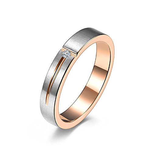 Herrenringeedelstahl, Men Ring 54 (17.2) Herren Ringe Rosegold T Förmiges Mattes Finish Ring Jewelry von Musihy