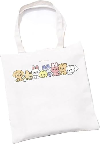 Stray Kids SKZOO Kosmetiktasche SKZ Anime Handtasche aus Segeltuch bedruckt einfach kreativ mit Schultergurt für Stay Fans Skz Cup, H, Pop von Musolaree