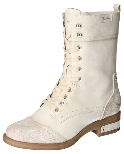 MUSTANG Damen Halblange Stiefel, Ice, 38 EU von MUSTANG