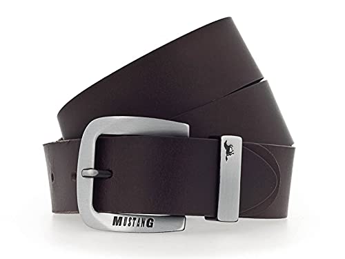 MUSTANG Leather Belt 3.5 W115 Dark Brown - kürzbar von MUSTANG