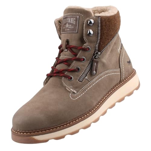 Mustang Herren Stiefel gefüttert Braun, Schuhgröße:EUR 48 von Mustang