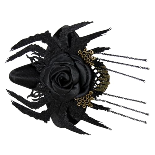 Haarnadel, Gothic, schwarze Hexe, Seitenclip, Haarstyling-Werkzeug für Rollenspiele, Party, Maskerade, Kopfschmuck, Party, Haarschmuck für Frauen von Mxming