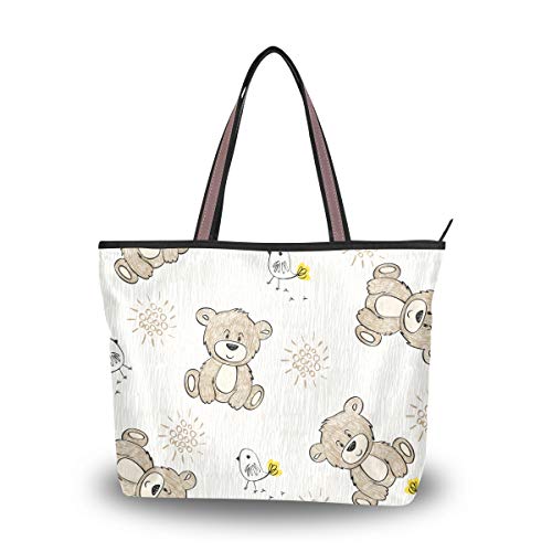 My Daily Damen-Handtasche mit Bären-Motiv, Mehrere (multi), Large von My Daily
