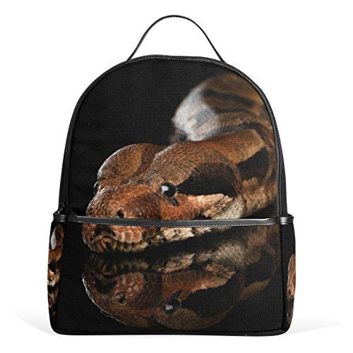 My Daily Snake Boa Constrictor Rucksack für Jungen und Mädchen, Schule, Büchertasche, Tagesrucksack, multi, 12.6"L × 14.8"H x 5"W, Tagesrucksack von My Daily