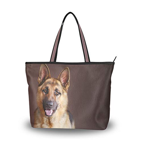 My Daily Women Tote Schultertasche Deutscher Schäferhund Handtasche, Mehrere (multi), Large von My Daily