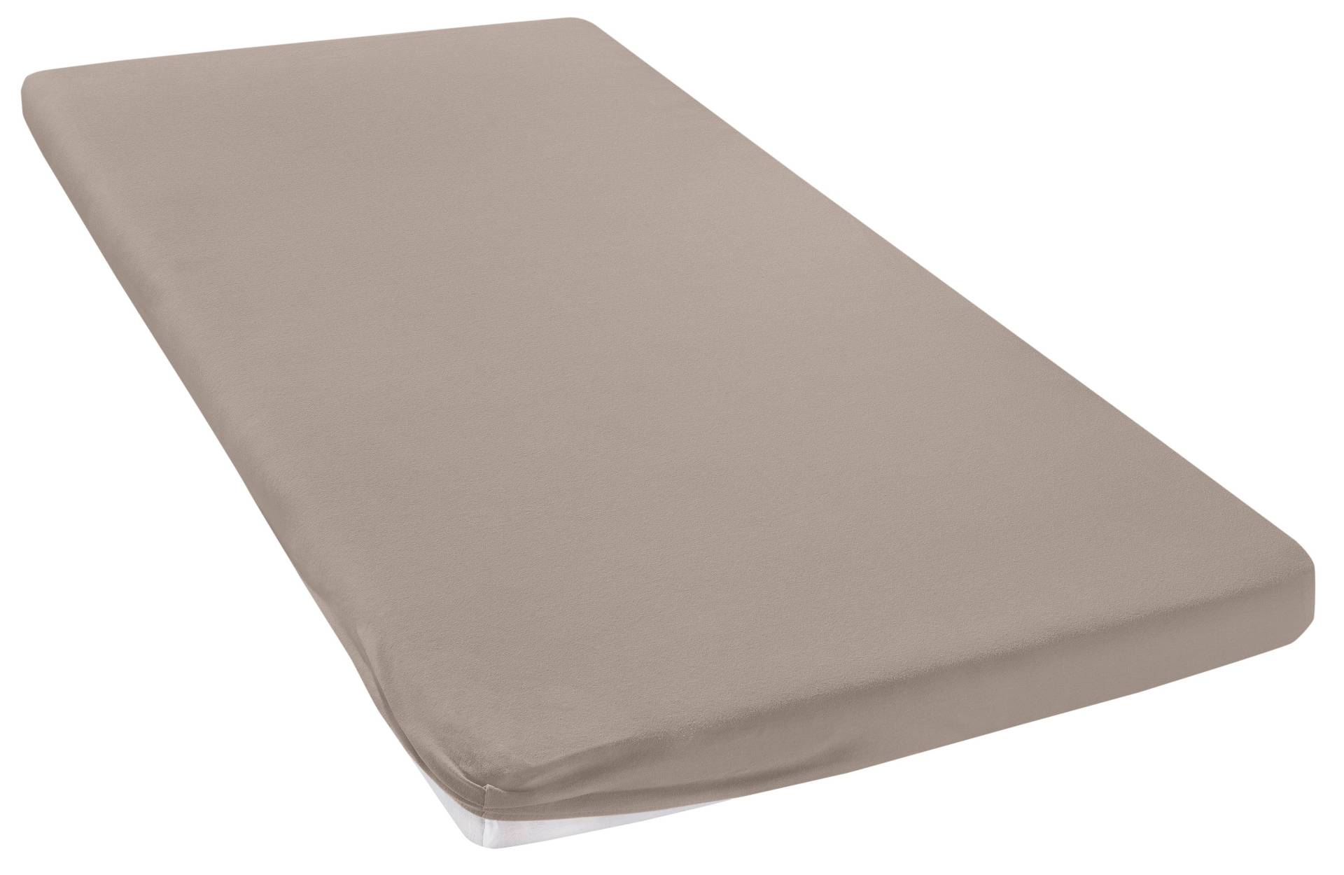 my home Spannbettlaken "Litschi", für Topper auf Boxspringbetten geeignet, Bettlaken aus 100% reiner Baumwolle, Topper Spannbettlaken aus Jersey mit Gummizug, Made in Green zertifiziert my home Spannbettlaken "Litschi", für Topper auf Boxspringbetten geeignet, Bettlaken aus 100% reiner Baumwolle, Topper Spannbettlaken aus Jersey mit Gummizug, Made in Green zertifiziert von My Home