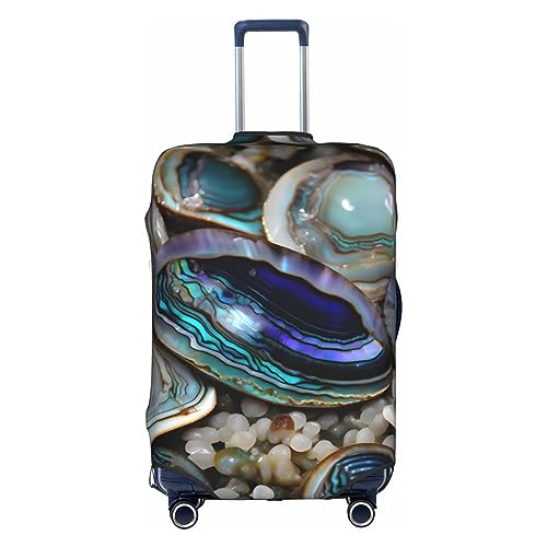 MyPiky Abalone Nacre Druck Gepäck Abdeckung Koffer Schutz Reise Koffer Schutz für Kinder und Erwachsene passt 45-82 cm, Weiß, Large MyPiky Abalone Nacre Druck Gepäck Abdeckung Koffer Schutz Reise Koffer Schutz für Kinder und Erwachsene passt 45-82 cm, Weiß, Large von MyPiky