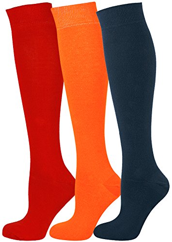 Mysocks 3 Paar Kniestrumpf Einfach Multi Socken 01 von Mysocks