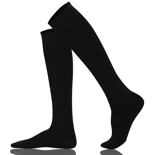 Mysocks Unisex Kniestrümpfe lange Socken schwarz von Mysocks