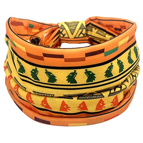 Afrikanisches Stirnband Yoga Sport Workout Haarband Druck Haarband Breites Elastisches Stirnband Dehnbar Headwrap Für Frauen Mädchen Frauen Breites Elastisches Stirnband Afrikanisches Stirnband von Myazs