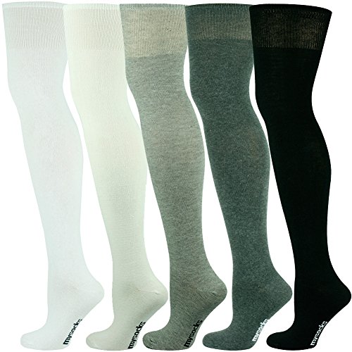 Mysocks Über das Knie Hoch lang Socken 5 Paare Einfach 04 von Mysocks