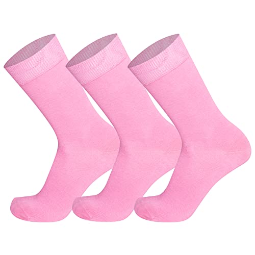 Mysocks Unisex 3 Paar Plain Knöchelsocken Rosa von Mysocks