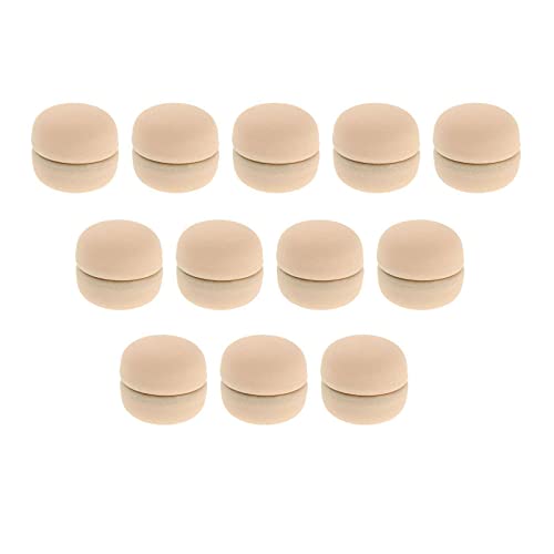 NC perfeclan Set von 12 Magnetischen Frauen Hijab Broschen Pin Muslim Schal Dekoration, Luxus Accessoire Ohne Loch, Beige von Perfeclan