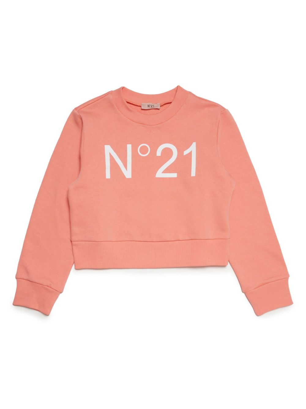 Nº21 Kids Cropped-Sweatshirt mit Logo-Print - Orange von Nº21 Kids