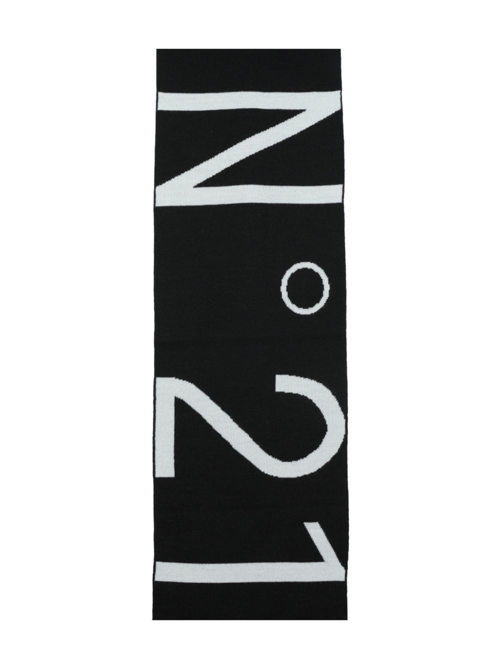 Nº21 Kids Intarsien-Schal mit Logo - Schwarz von Nº21 Kids
