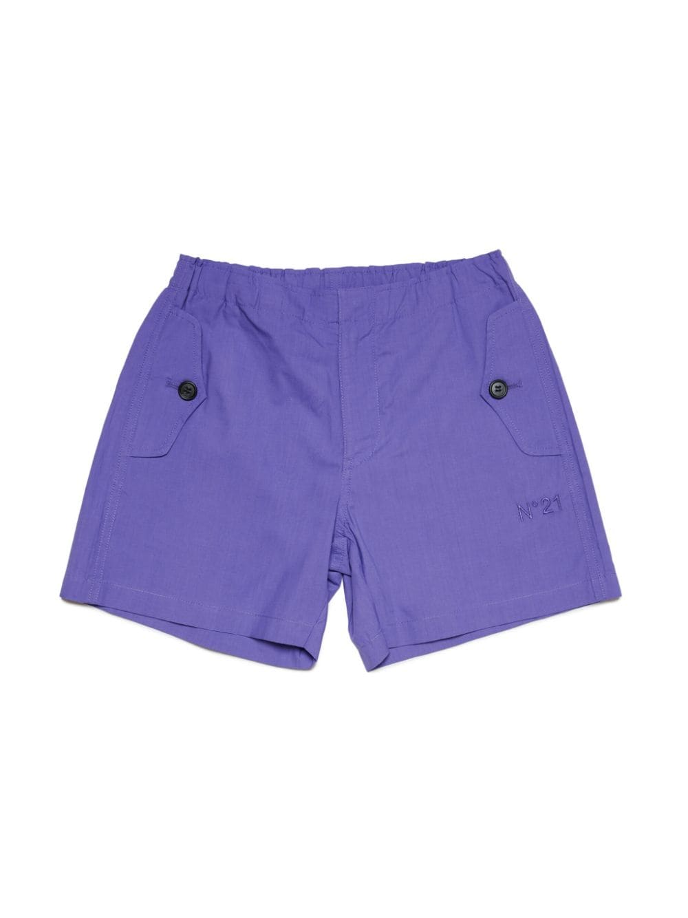 Nº21 Kids Shorts mit Logo-Stickerei - Violett von Nº21 Kids