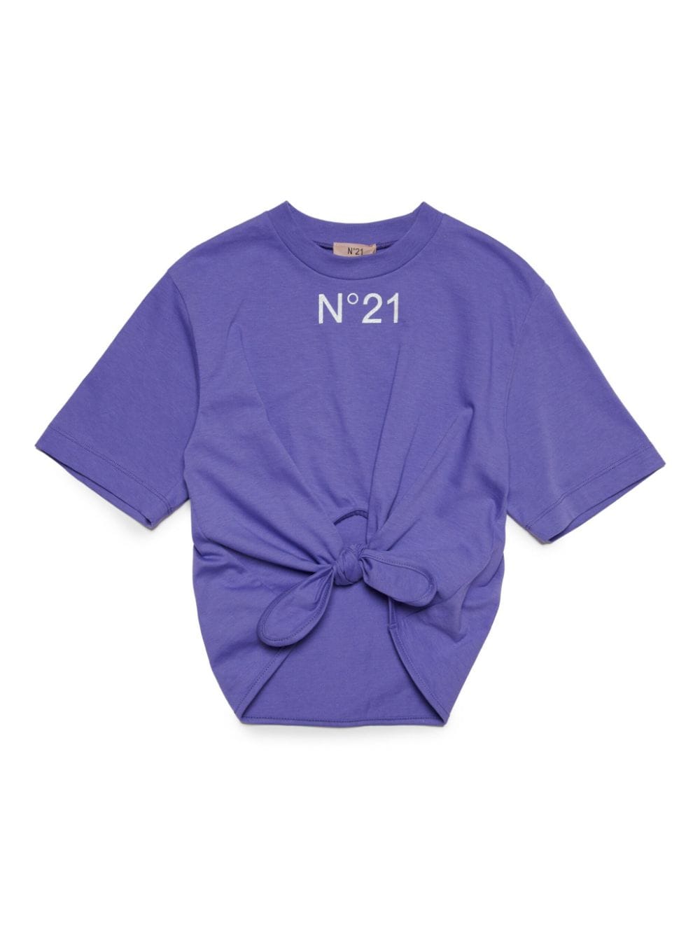 Nº21 Kids T-Shirt mit Knotendetail - Violett von Nº21 Kids